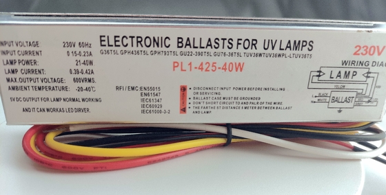230V 40W Germicidal UV Lamp Ballast 90w Ballast UVC Lamp Driver 50Hz