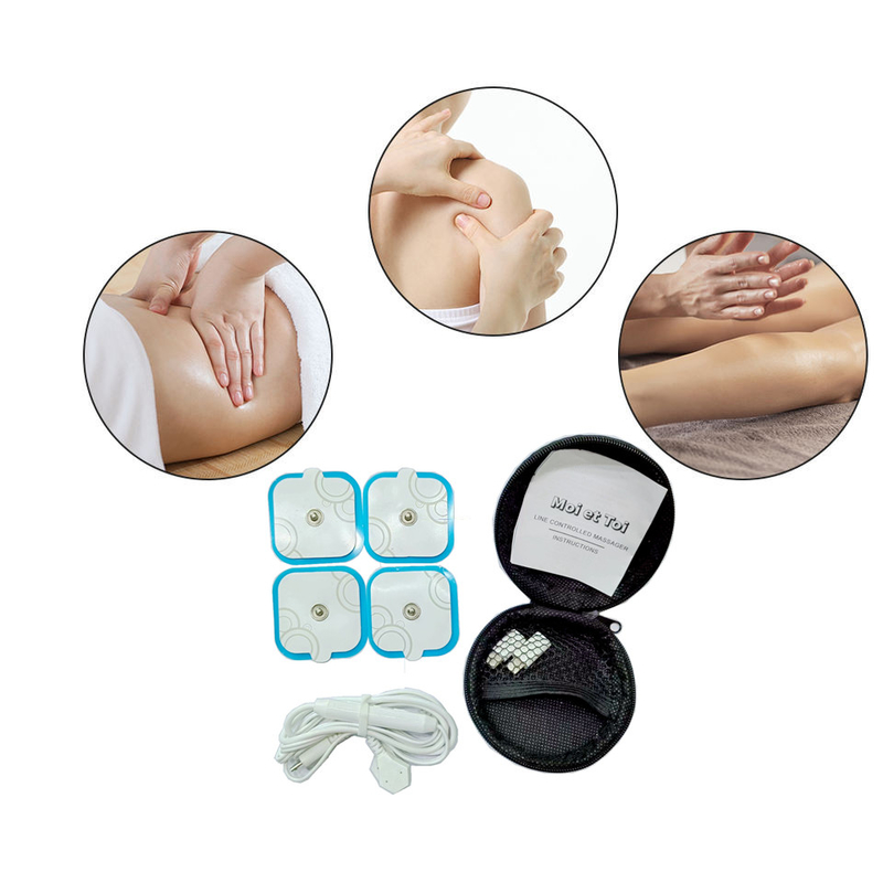 PET Adhesive Home Body Massager Wire Control EMS Pulse Massager 5V